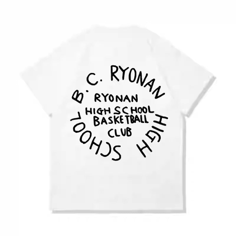 Pure Cotton Slam Dunk Shohoku Basketball Team T-skjorte