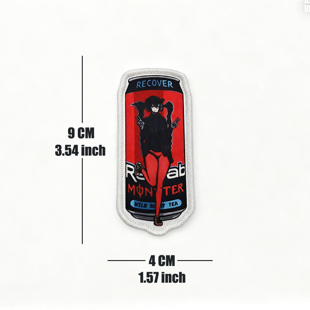 Tactical Girl Drink Can Morale Patch