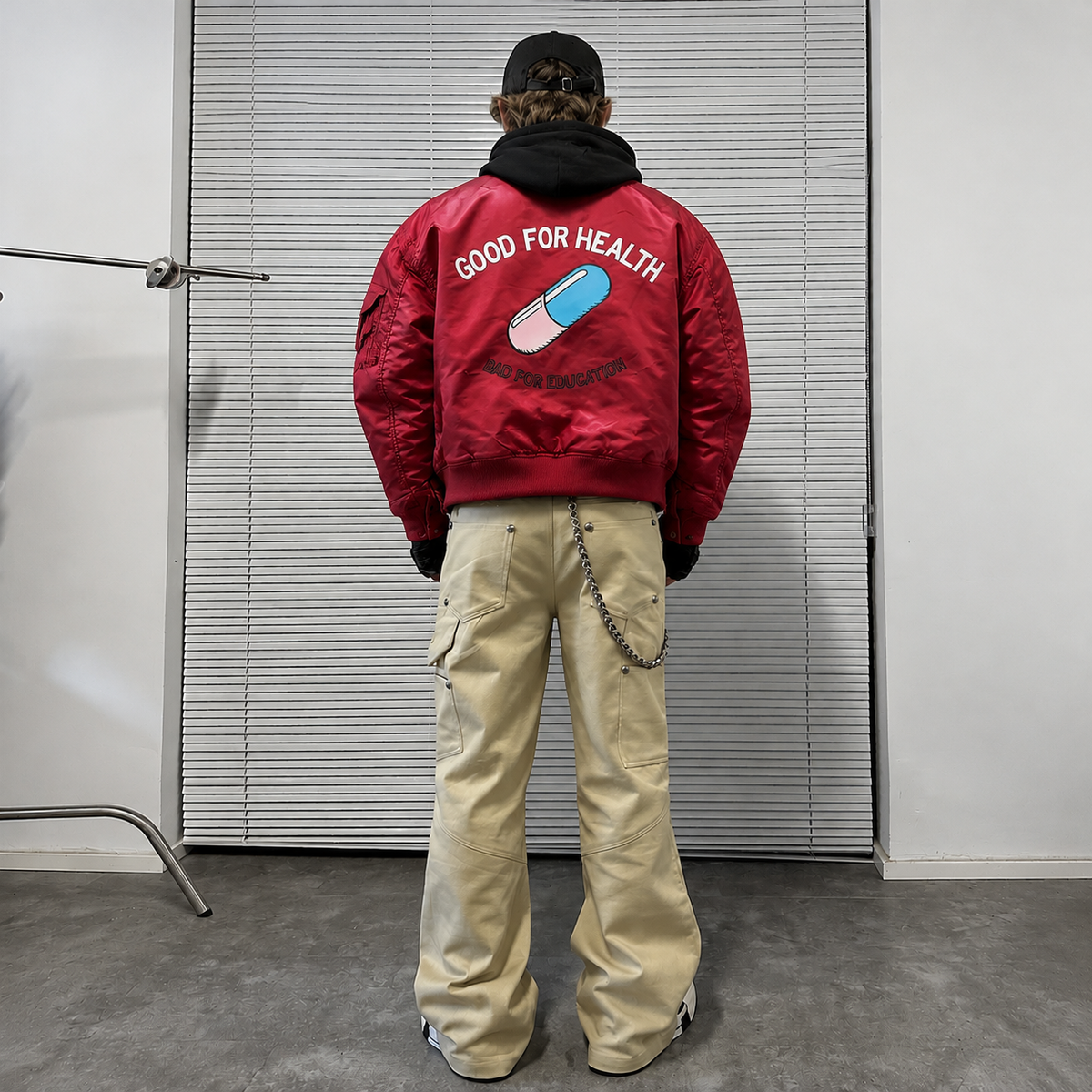“Good For Health” Bomber Jacket