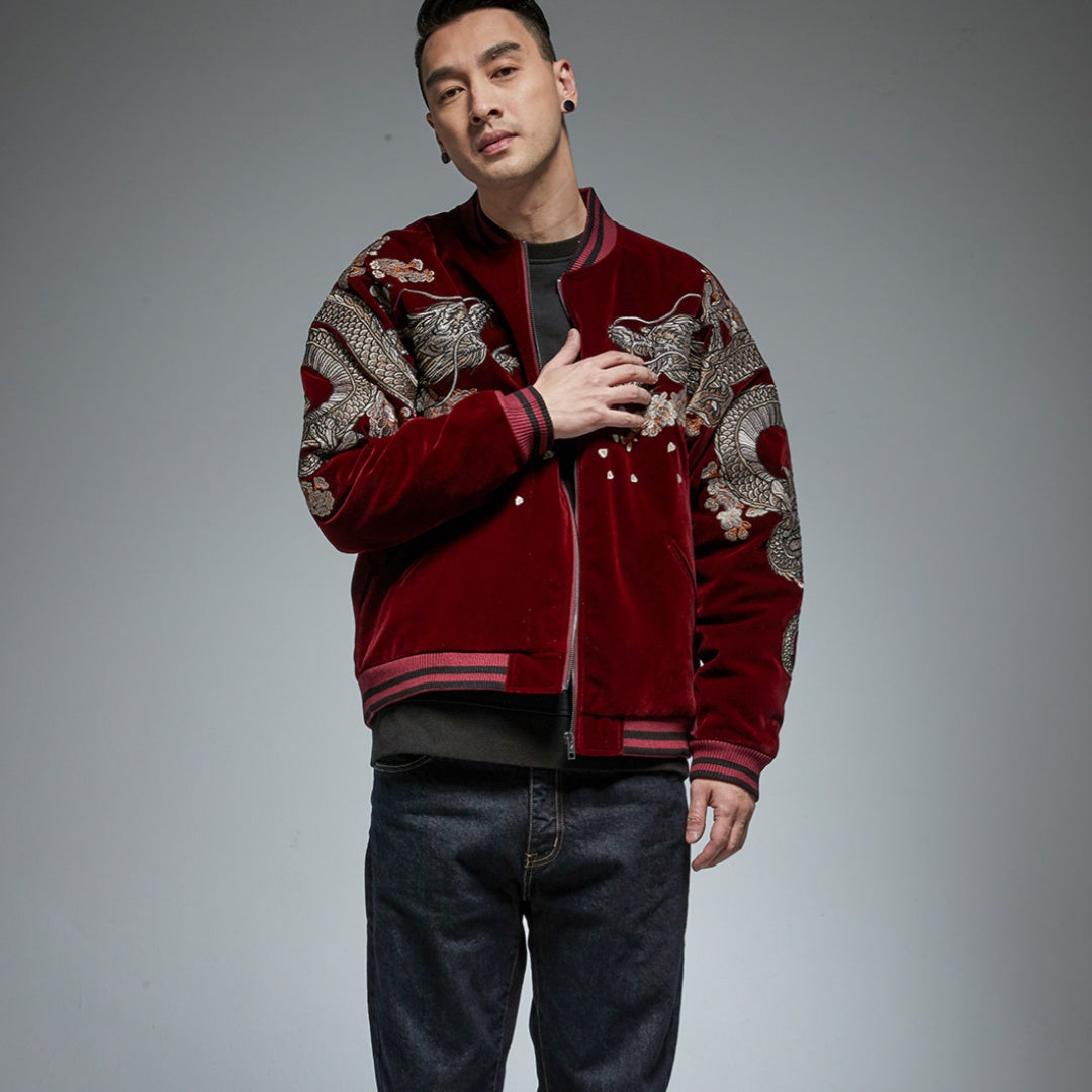 Flying Dragon Velvet Jacket