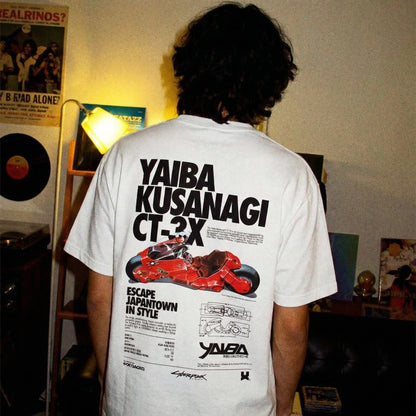 Camiseta vintage Akira de algodão puro