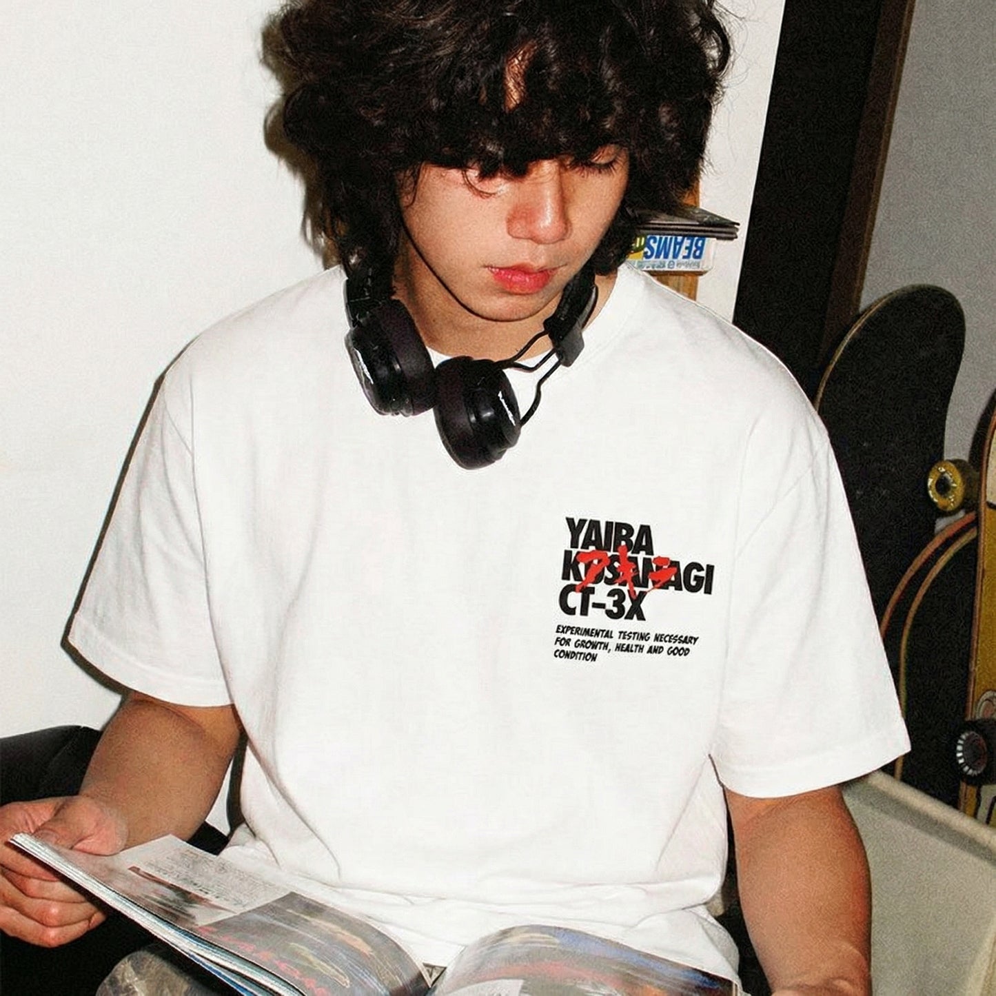 Camiseta vintage Akira de algodão puro