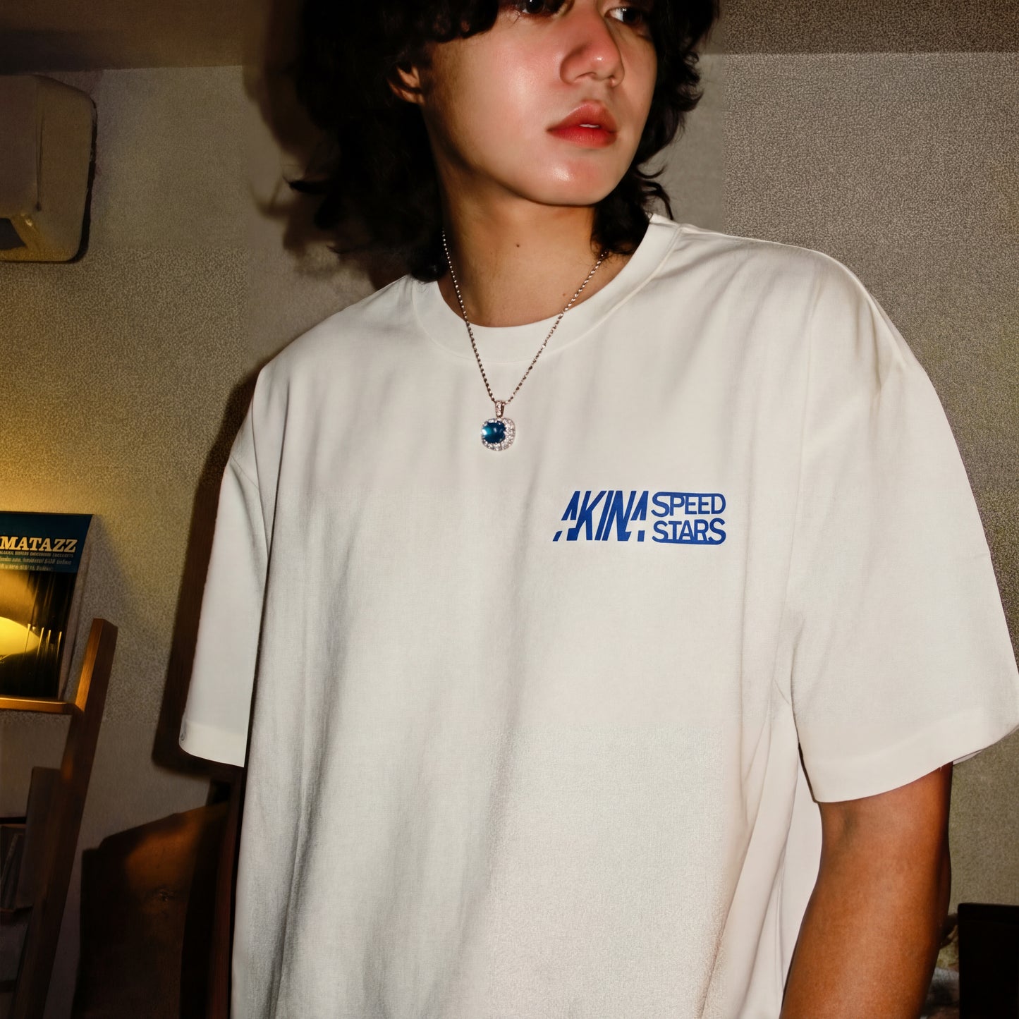 Camiseta de anime com a inicial D de algodão puro