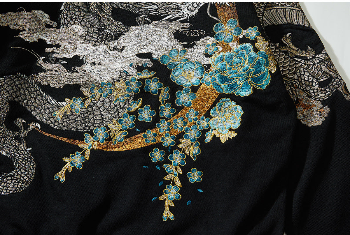 Dragon Sukajan Embroidered Hoodie