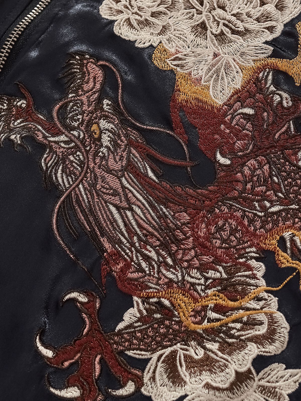 Dragon & Tiger Clash Satin Jacket