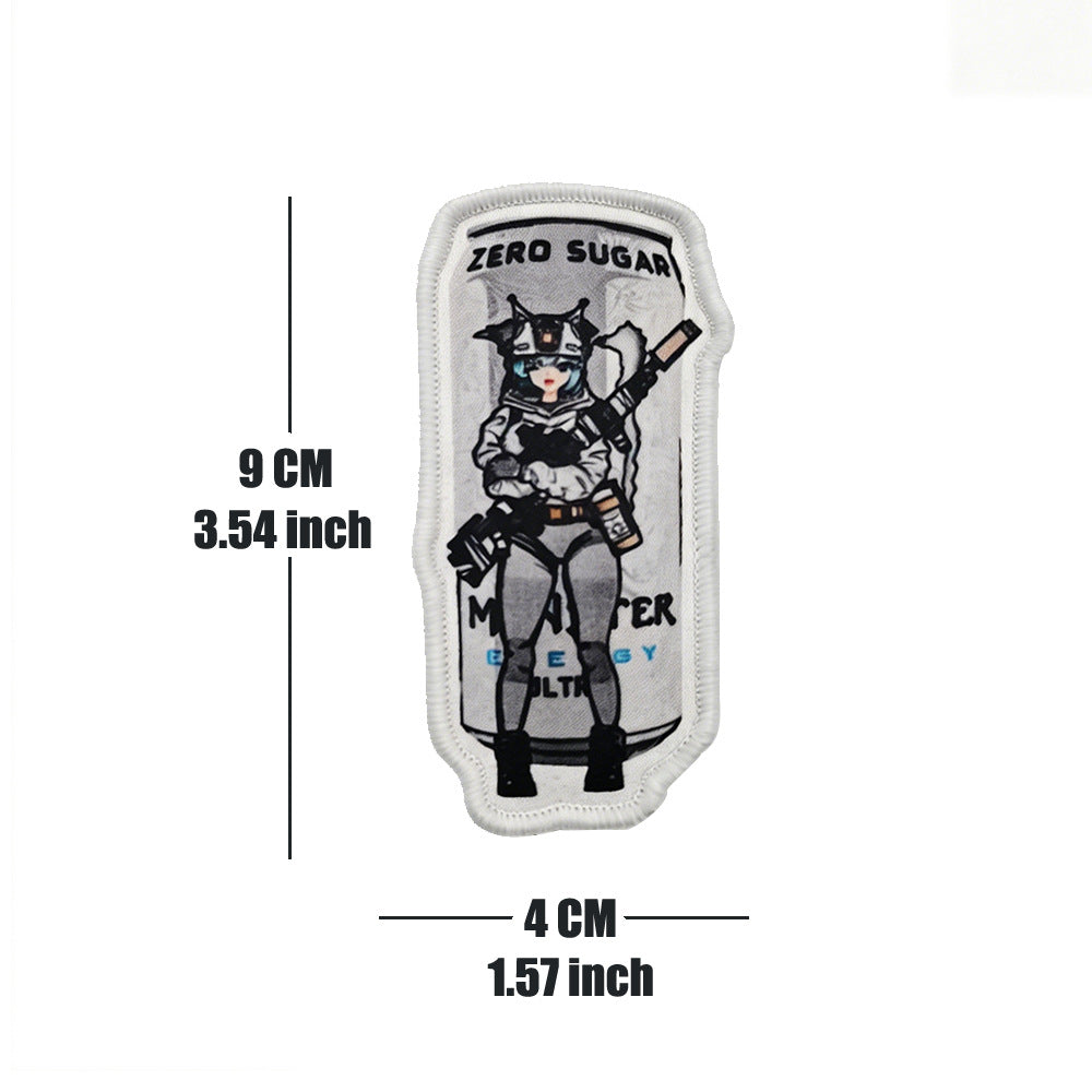 Tactical Girl Drink Can Morale Patch