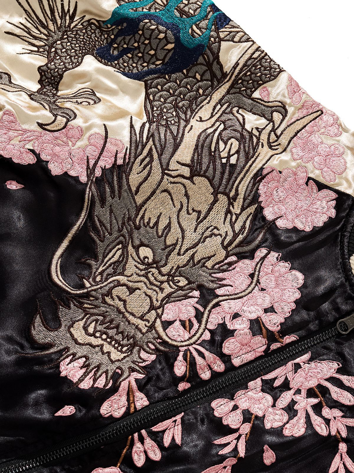 Dragon & Sakura Satin Jacket
