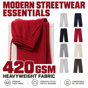 Relaxed Straight-Leg Sweatpants