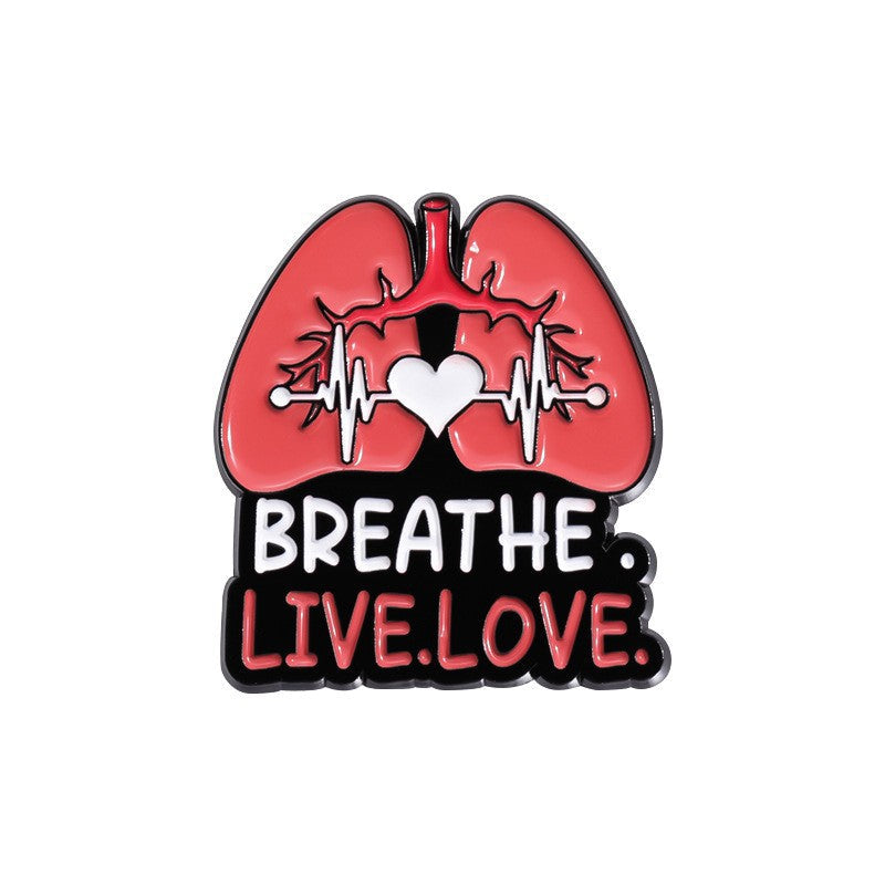 Anatomical Heart Medical Enamel Pins