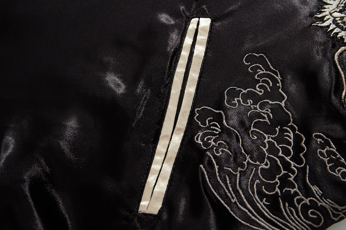 Twin Dragons Satin Jacket