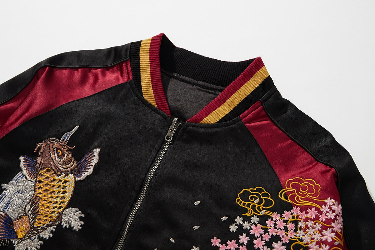 Koi Fish Satin Jacket
