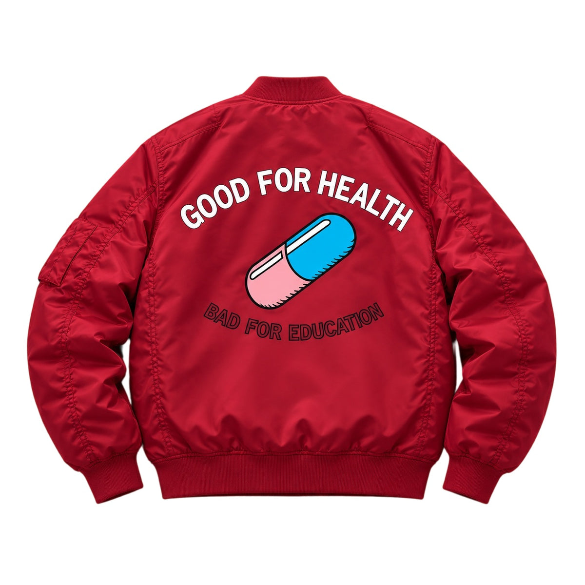 “Good For Health” Bomber Jacket