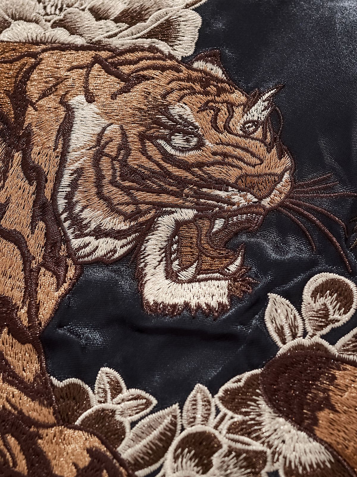 Dragon & Tiger Clash Satin Jacket