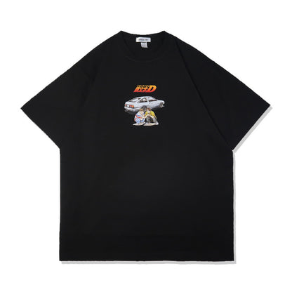 Langarm-T-Shirt mit Initial D von Takumi Fujiwara aus reiner Baumwolle