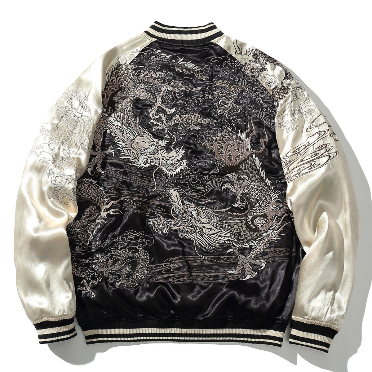 Twin Dragons Satin Jacket