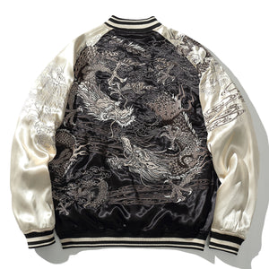 Twin Dragons Satin Jacket