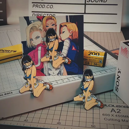 Dragon Ball Android18 Metal Enamel Pin