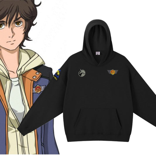 “Newtype Frequency” Embroidered Hoodie